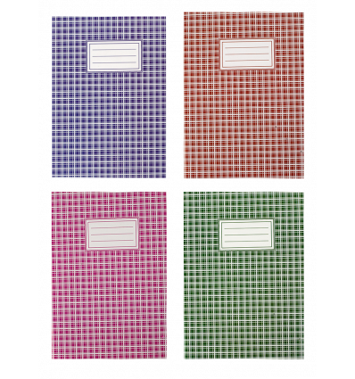 Зошит канцелярський, А4, 48 арк., лінія, офсет, карт. обкл., асорті ( BM.2451 )