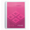 Тетрадь для записей PRIME, А4, 96 л., клетка, картонная обложка, розовая