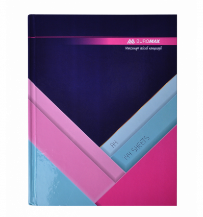 Книга канцелярська MODEST, А4, 144 арк., клітинка, офсет, тверда ламінована обкладинка,темно-синя (