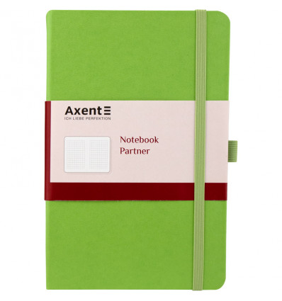 Книга записна Axent Partner 8201-04-A, A5-, 125x195 мм, 96 аркушів, клітинка, тверда обкладинка, сал