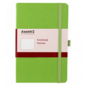 Книга записная Axent Partner 8201-04-A, A5-, 125x195 мм, 96 листов, клетка, твердая обложка, салатов
