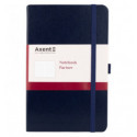 Книга записная Axent Partner 8201-02-A, A5-, 125x195 мм, 96 листов, клетка, твердая обложка, синяя