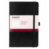 Книга записная Axent Partner 8201-01-A, A5-, 125x195 мм, 96 листов, клетка, твердая обложка, черная