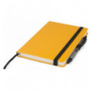 Книга записна Axent Partner 8306-08-A, A5-, 125x195 мм, 96 аркушів, крапка, тверда обкладинка, жовта