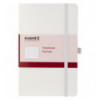 Книга записная Axent Partner 8201-21-A, A5-, 125x195 мм, 96 листов, клетка, твердая обложка, белая