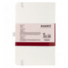 Книга записна Axent Partner 8201-21-A, A5-, 125x195 мм, 96 аркушів, клітинка, тверда обкладинка, біл
