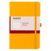 Книга записная Axent Partner 8201-08-A, A5-, 125x195 мм, 96 листов, клетка, твердая обложка, желтая
