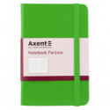 Книга записная Axent Partner 8301-04-A, A6-, 95x140 мм, 96 листов, клетка, твердая обложка, салатова