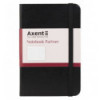 Книга записна Axent Partner 8301-01-A, A6-, 95x140 мм, 96 аркушів, клітинка, тверда обкладинка, чорн