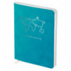 Книга записная Axent Nuba Soft 8604-07-A, A6+, 115x160 мм, 96 листов, клетка, гибкая обложка, голуба