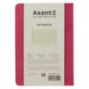 Книга записная Axent Nuba Soft 8604-06-A, A6+, 115x160 мм, 96 листов, клетка, гибкая обложка, красна