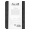 Книга записная Axent Nuba Strong 8603-03-A, A6+, 115x160 мм, 96 листов, клетка, твердая обложка, сер