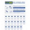 Етикетки BUROMAX BM.2825 самоклеючі, 105х44мм 12шт/л 100л