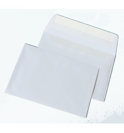 Конверт С6 (114х162мм) білий СКЛ термоупаковка