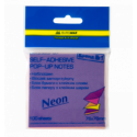 Стикеры BUROMAX BM.2323-97 76х76мм 100л NEON ассорти гирлянда