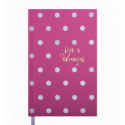 Щоденник недатований ELEGANTE, A6, 288 стор., рожевий