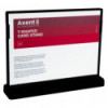Табличка информационная горизонтальная Axent 6266-01-A, A5, черная