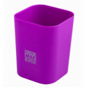 Стакан пластиковий для канц. приладдя, RUBBER TOUCH, фіолетовий ( BM.6352-07 )