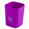 Стакан пластиковий для канц. приладдя, RUBBER TOUCH, фіолетовий ( BM.6352-07 )