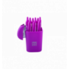 Стакан пластиковый для канц. принадлежностей, RUBBER TOUCH , фиолетовый