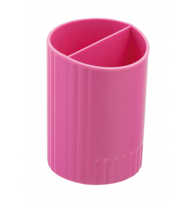 Стакан для письмового приладдя SFERIK круглий на два відділення, рожевий