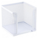 Куб для бумаги Axent 2112-21-A, 100х100х100 мм, металлическая сетка, белый