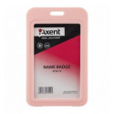 Бейдж Axent 4530-10-A вертикальний, PP, рожевий, 50х84 мм ( 4530-10-A )