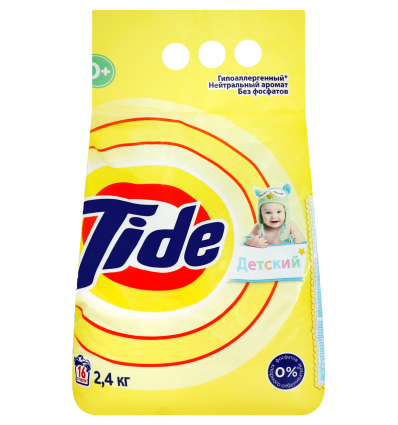 Средство моющее Tide Детский автомат порошкообразное синтетическое 2,4кг мягкая упаковка