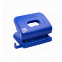 Діркопробивач пластиковий, до 16 аркушів, 120x82x53мм, синій