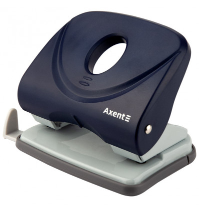 Дырокол Axent Welle-2 3830-02-A с пластиковым верхом, 30 листов, синий ( 3830-02-A )