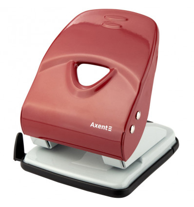 Діркопробивач Axent Exact-2 3940-06-A, металевий корпус, 40 аркушів, червоний