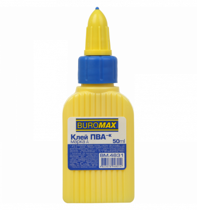 Клей ПВА, 50 мл, с колпачком-дозатором, BM.4831