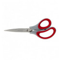 Ножницы Axent Duoton Soft 6101-06-A, 16.5 см, прорезиненные ручки, серо-красные