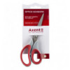 Ножиці Axent Duoton Soft 6101-06-A, 16.5 см, прогумовані ручки, сіро-червоні
