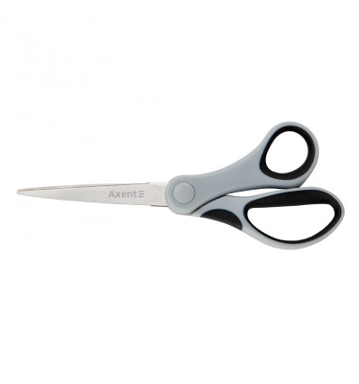 Ножницы Axent Duoton 6301-01-A, 18 см, прорезиненные ручки, серо-черные ( 6301-01-A )