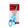 Ножиці Axent Shell 6305-02-A, 21 см, прогумовані ручки, біло-блакитні