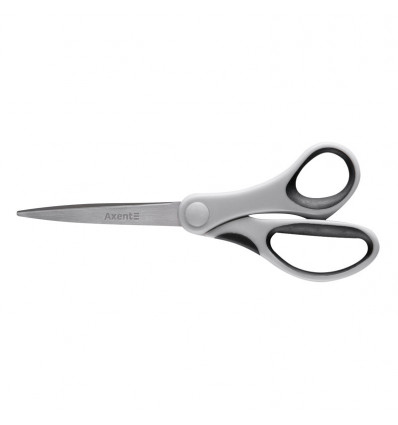 Ножницы Axent Duoton 6302-01-A, 20 см, прорезиненные ручки, серо-черные ( 6302-01-A )