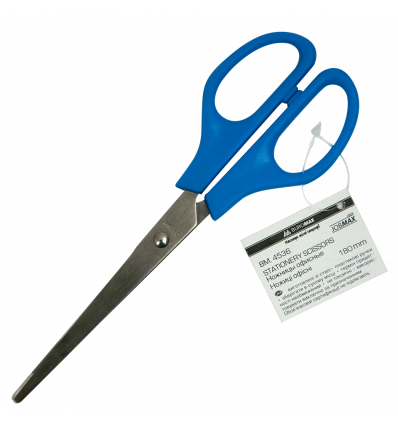 Ножицi офiснi, JOBMAX, 180 мм, блакитні
