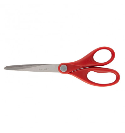 Ножиці Axent Welle 6201-06-A, 18 см, пластикові ручки, червоні