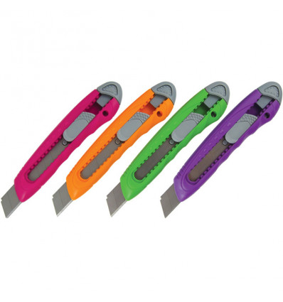 Нож канцелярский Axent 6402-A, лезвие 18 мм, ассортимент цветов