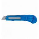 Нож канцелярский, JOBMAX, 18 мм, с мех. фиксатором лезвий, пластиковый корпус