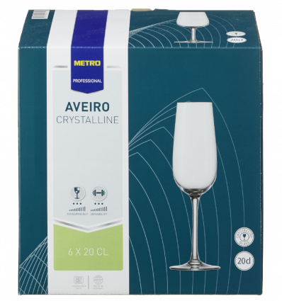 Набор бокалов Metro Professional Averio для шампанского 200мл 6шт