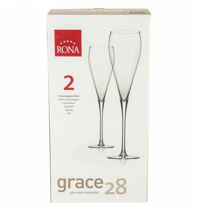 Набор бокалов Rona Grace для шампанского 280мл 2шт