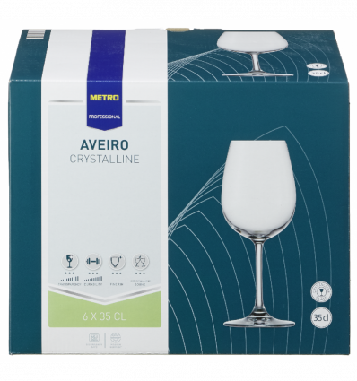 Набір келихів Metro Professional Averio для вина 350мл 6шт