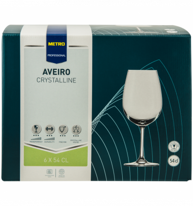 Набір келихів Metro Professional Averio для вина 540мл 6шт