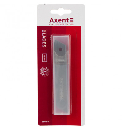 Лезвия для канцелярских ножей Axent 6802-A, 18 мм