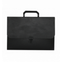 Портфель, JOBMAX, A4, пластик 700 мкм, черный