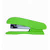 Степлер пластиковий, RUBBER TOUCH, 20 арк., (скоби №24 26), 127х54х33 мм, світло-зелений