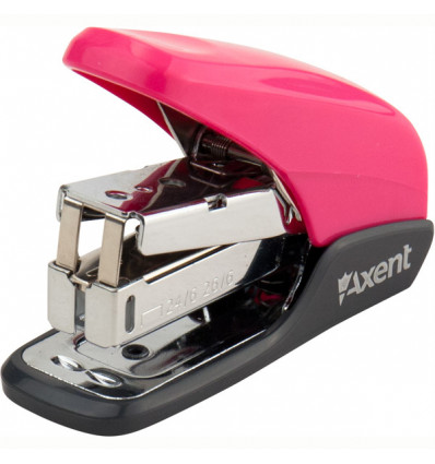 Степлер Axent Shell 4841-10-A, PS пластик, №24/6, 20 аркушів, рожевий