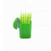 Степлер пластиковый МИНИ, RUBBER TOUCH, 12 л., (скобы №24 26), 66x30x46 мм, светло-зеленый